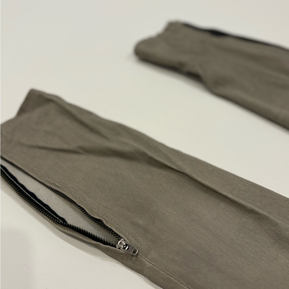 J brand leather zip skinny pants